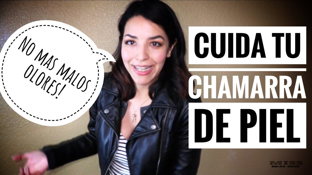 Como limpiar tu chamarra de piel sintetica! No más malos olores!