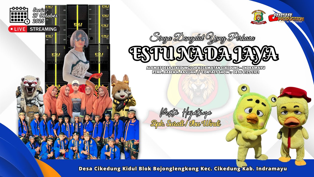 🔴 📡 LIVE STREAMING ❗ SINGA DANGDUT ESTU NADA JAYA ❗ SENIN 27 OKTOBER 2025 ❗ CIKEDUNG KIDUL