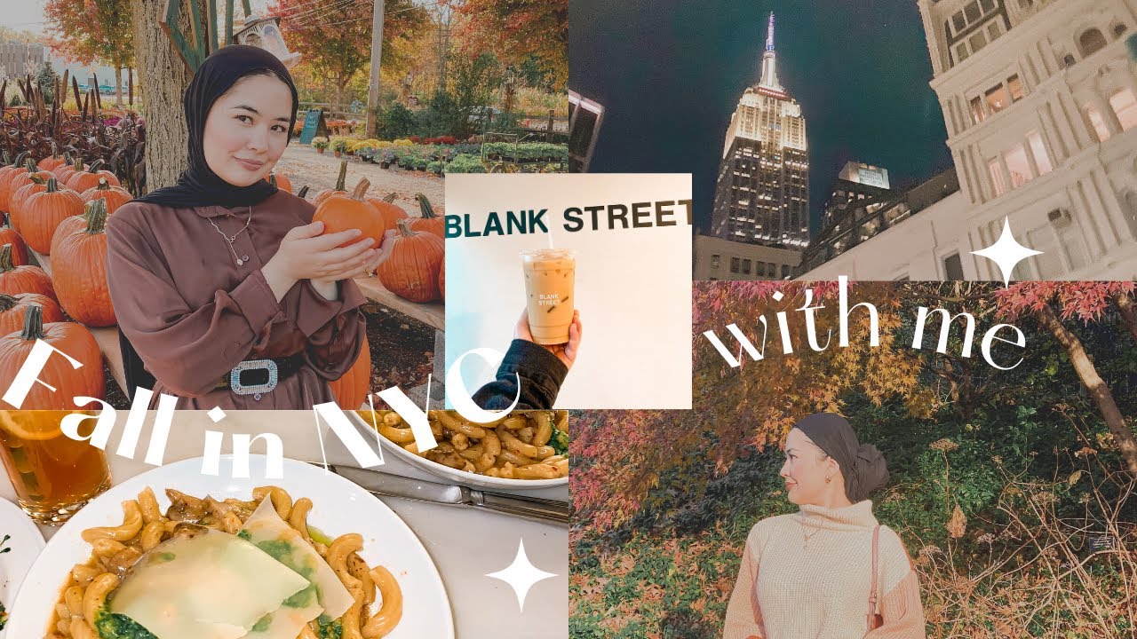 FALL IN NYC with me☕️🗽 dinner date, pumkin patch, botanical garden🍂