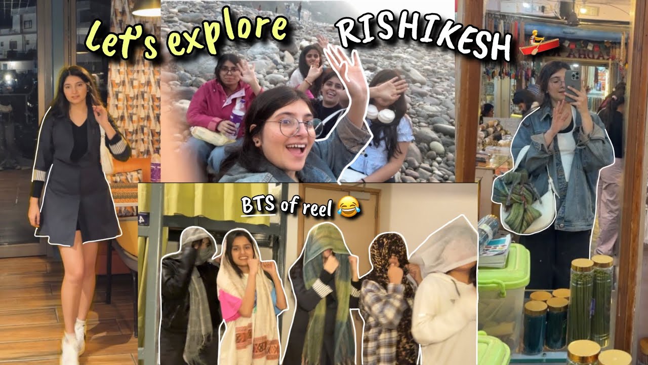 RISHIKESH with college friends ♥️  |PART -2 | BTS of reel 😂 |  #medico #travel