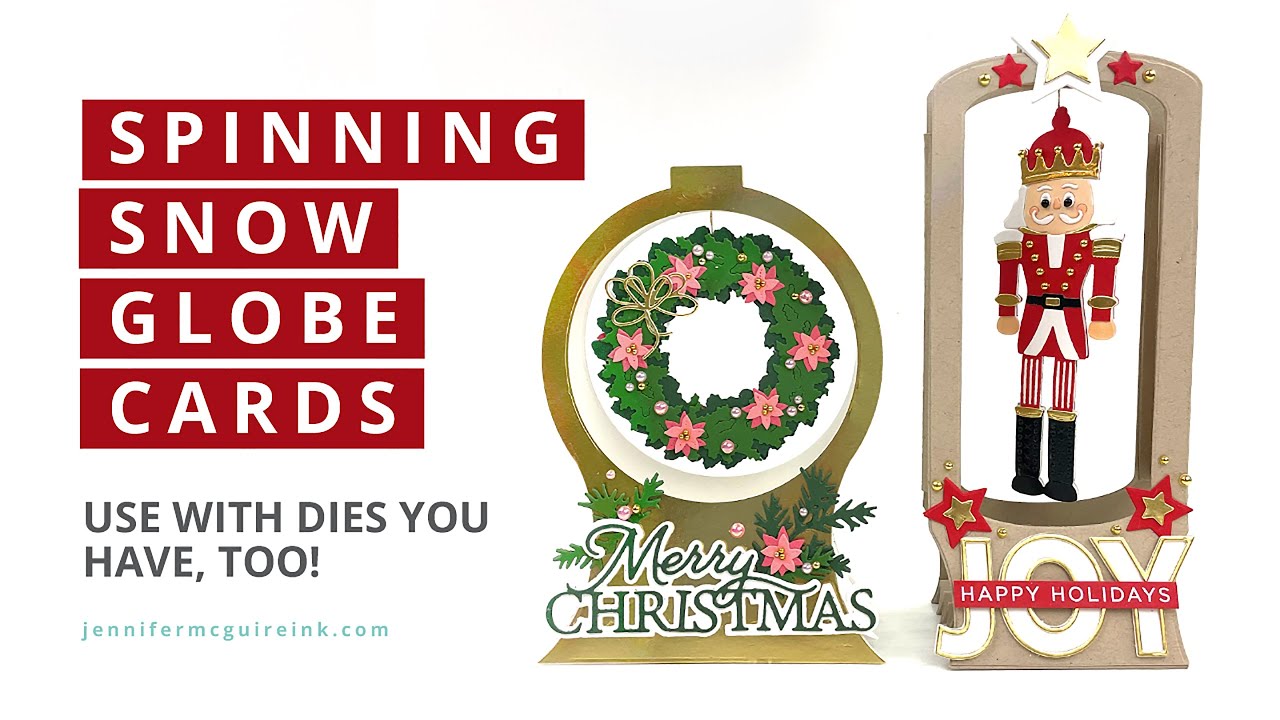 Spinning Snow Globe Cards