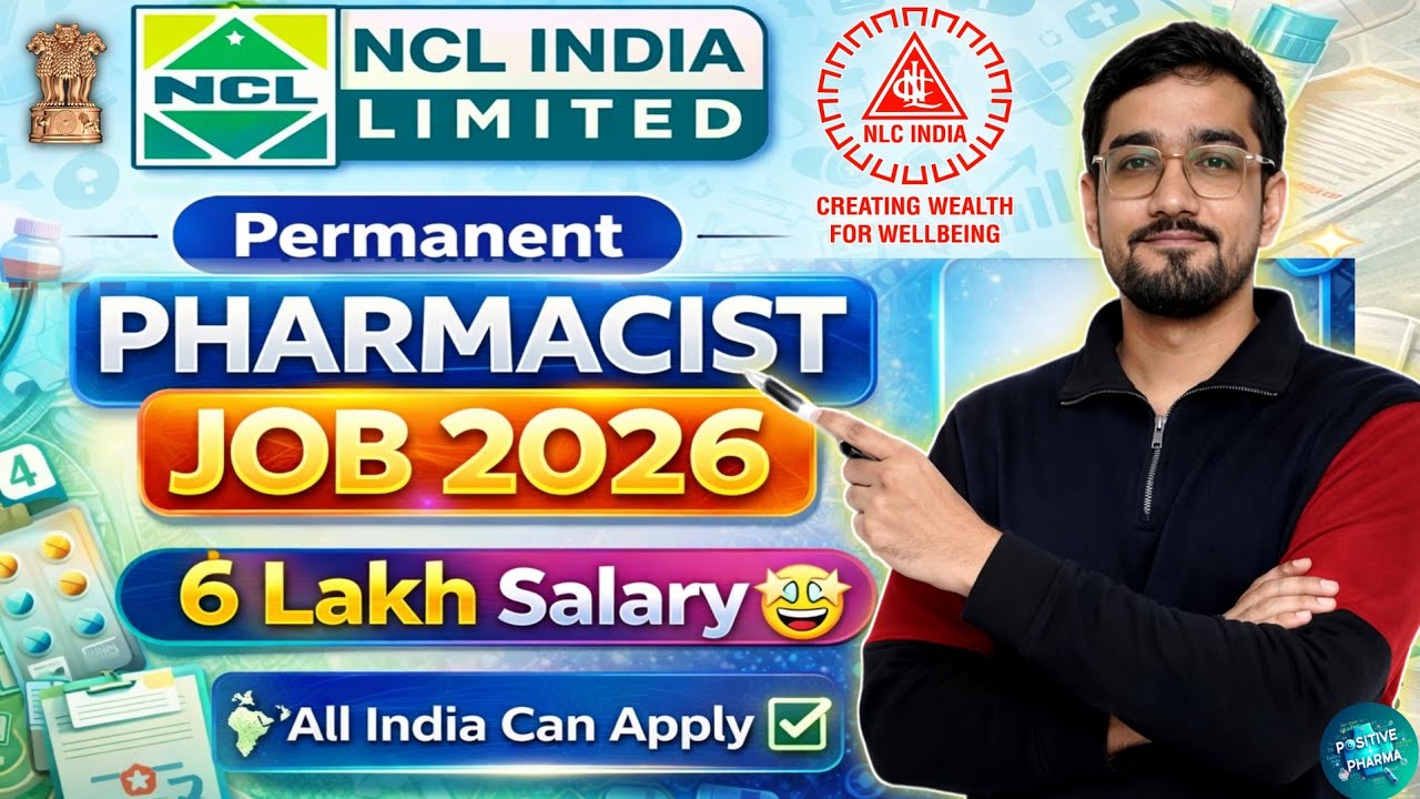 New Pharmacist Vacancy 2026 | NCL Pharmacist Job | Govt Pharmacist Job Update🤩| NCL India Ltd #ncl