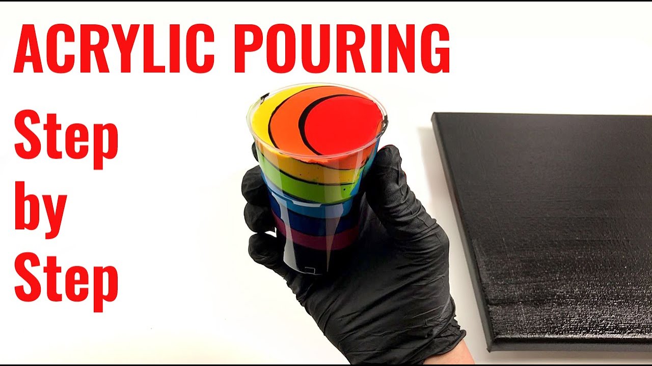 Акриловая заливка для начинающих - Step by Step - Цвета чакры