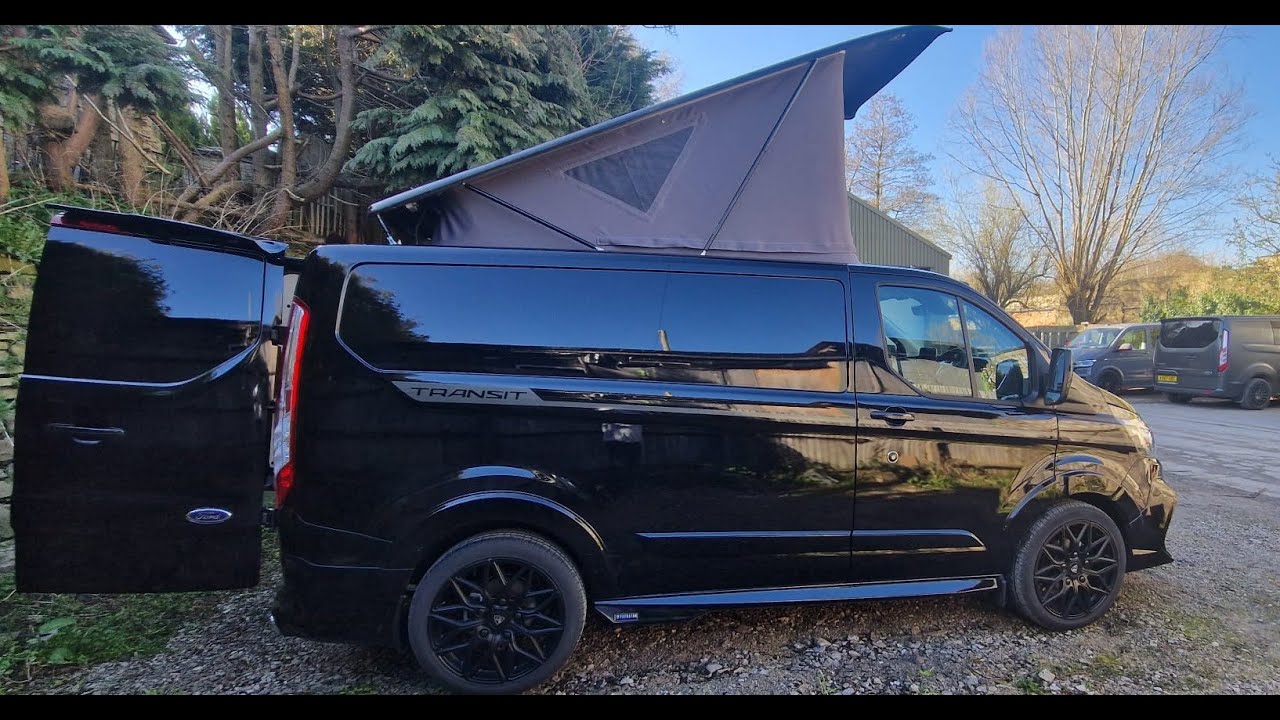 Transit Custom Limited Camper Conversion - Pop Top, Rear Light Clusters and Swivel Seat.
