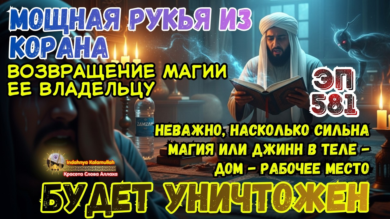 Сильная Рукья Кораном для Уничтожения Колдовства и Изгнания Джиннов из Дома | Эпизод 581