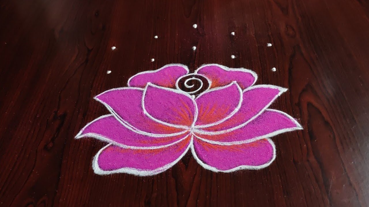 2021 new year special rangoli 5×3 dots...