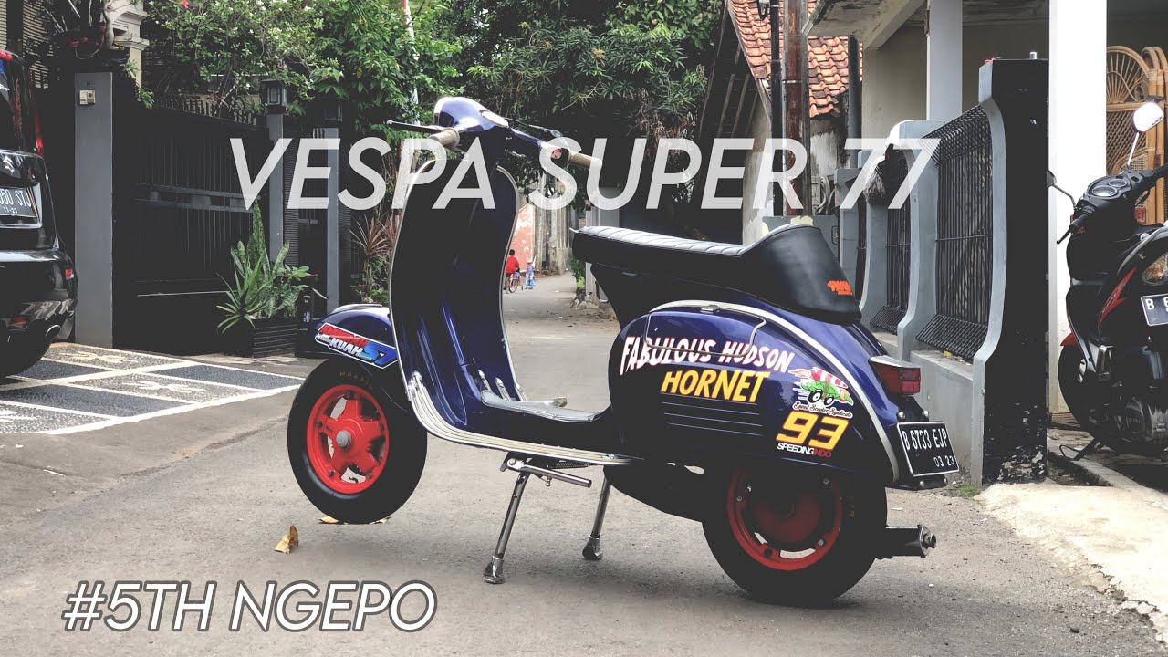 VESPA SUPER 77 FABULOUS HUDSON HORNET.