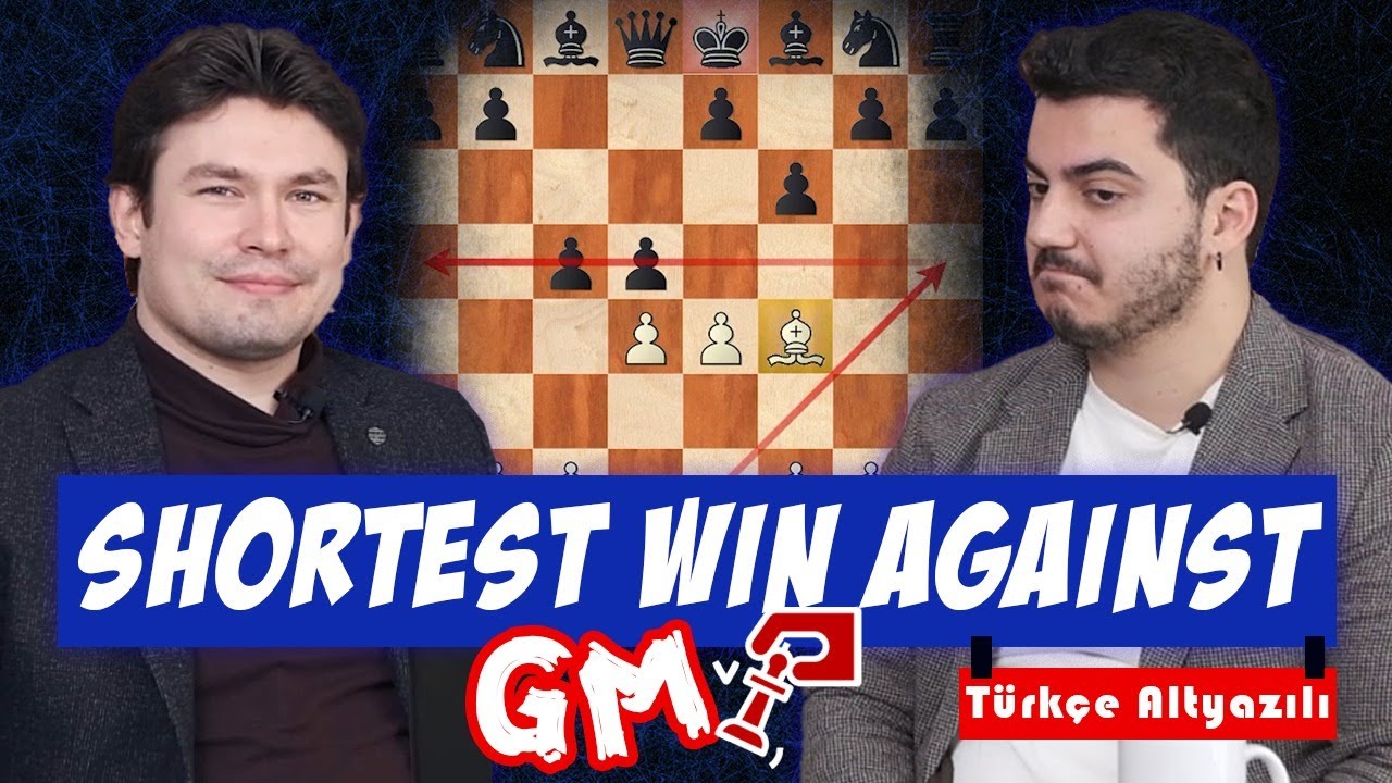 The shortest win against GM in chess | GM Evgeny Romanov & IM Yurtseven Melih  (Türkçe Altyazılı)