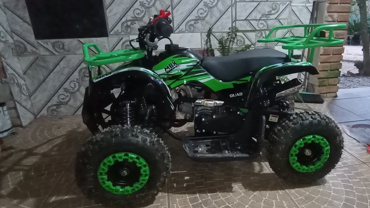 Montagem  do quadriciclo a gasolina 49 Cc automático até 65 kg MBX Motors 2023