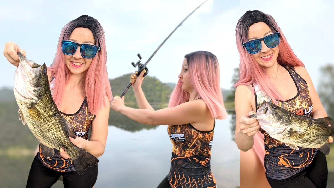 Pescando BLACK BASS 👀 Se ven EN FREZA (desde orilla) 🎣 BASSFISHING