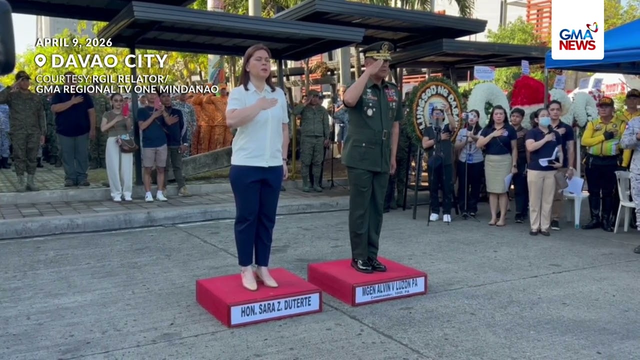 VP Sara Duterte, pinangunahan ang 84th commemoration ng Araw ng Kagitingan sa Davao City | GMA News