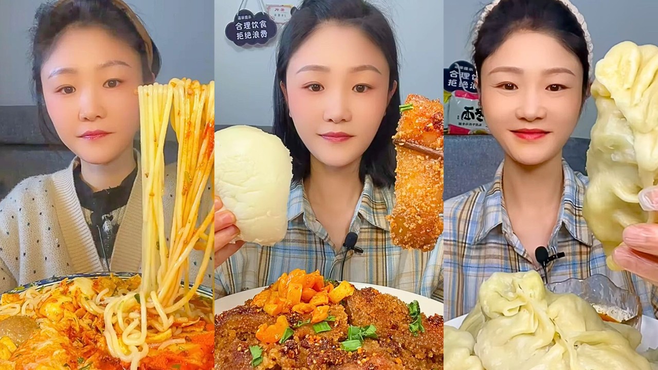 1 Hour ASMR Mukbang | Satisfying Eating Sounds for Sleep, Relaxation & Study #1197