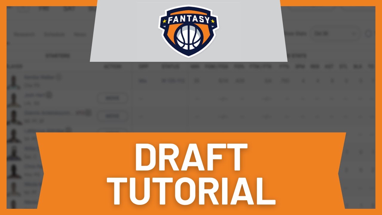 ESPN Fantasy Basketball Draft Tutorial