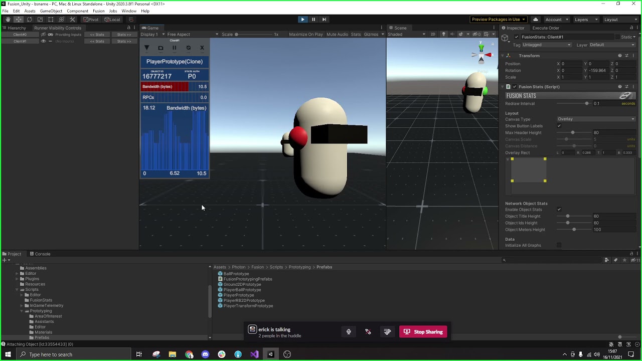 Photon Fusion Tools - NetworkObject Stats