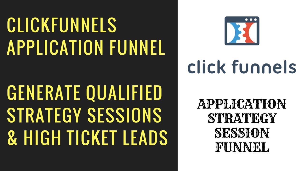 ClickFunnels Strategy Session Application Funnel - This Converts!!!