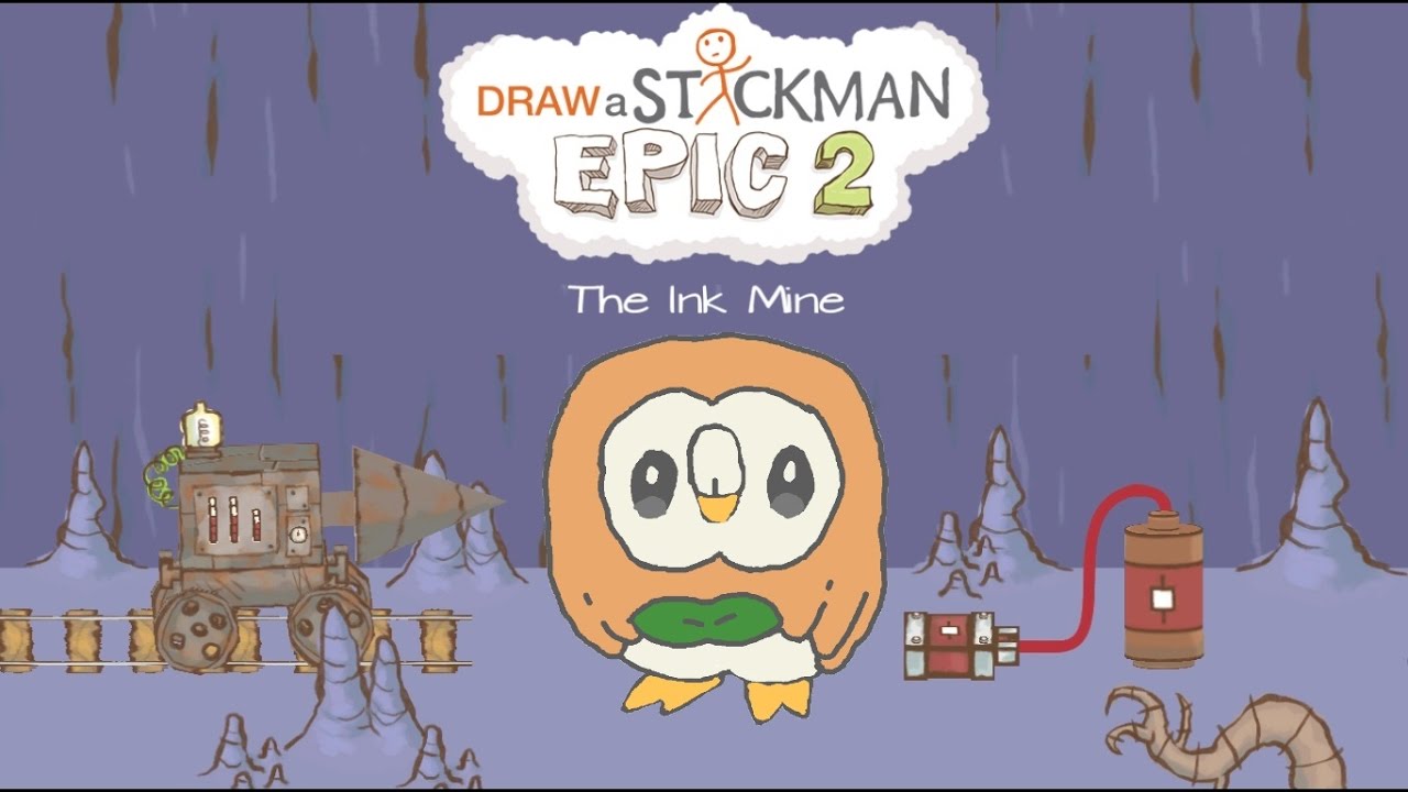 Guide AZ - Draw a Stickman Epic 2 Gameplay - Pokemon Christmas 2016 - Pokemon Rowlet - The Ink Mine