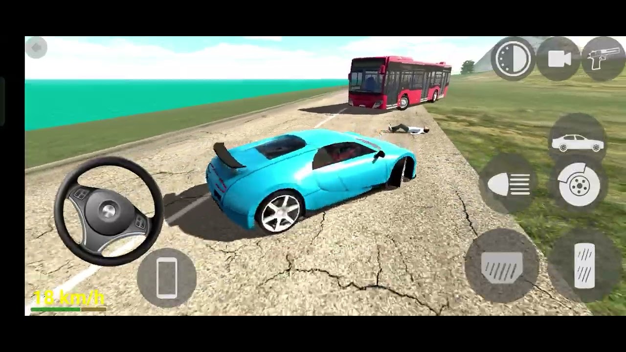 Indian cars driving simulator 3d game Red Bus simulator 3d game 