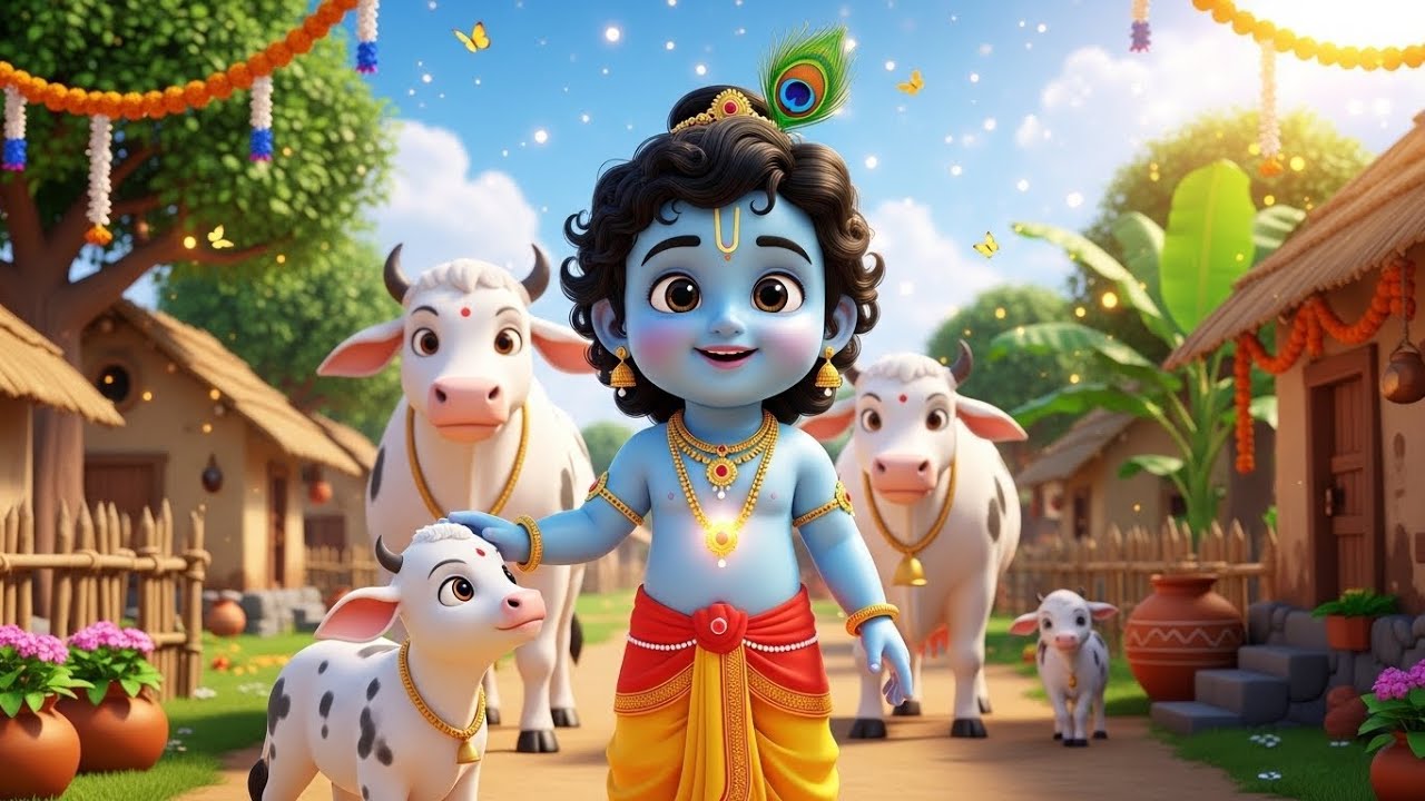 Choti Choti Gaiya, Chote Chote Gwal | छोटी छोटी गैया | #Little Krishna Bhajan - Krishna Bal Leela