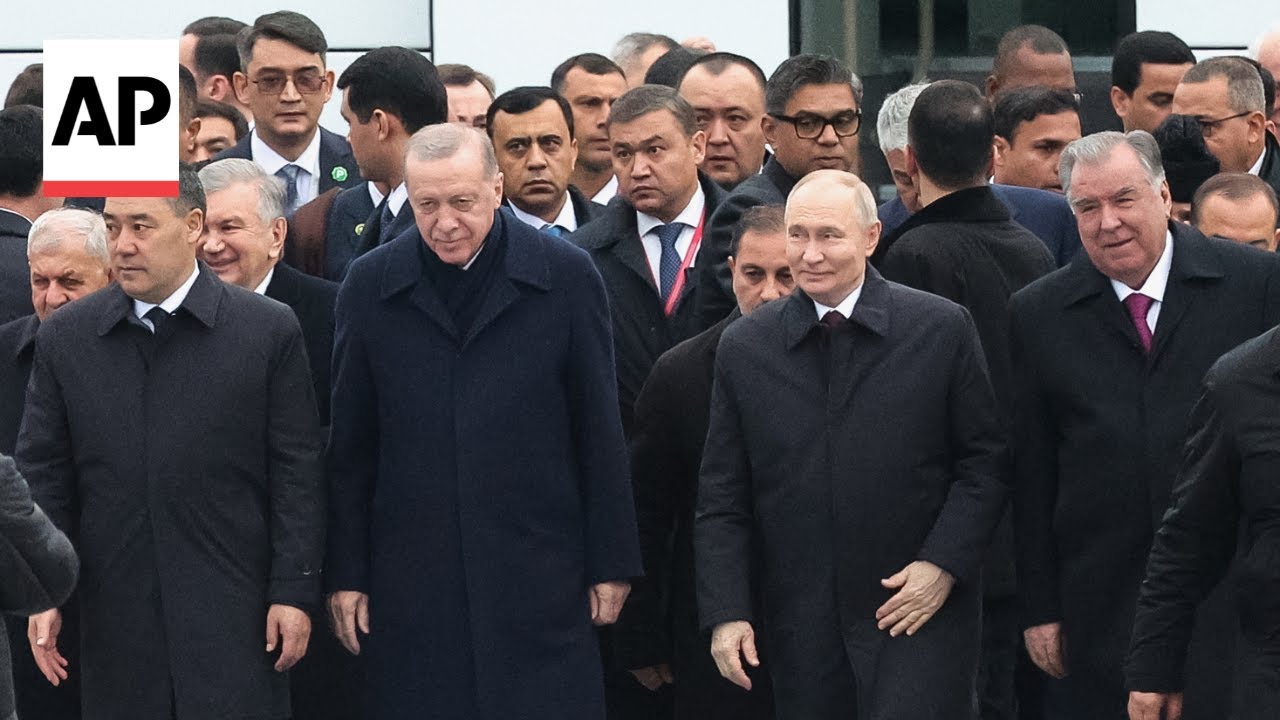 Putin, Erdogan and world leaders gather in Turkmenistan for a forum