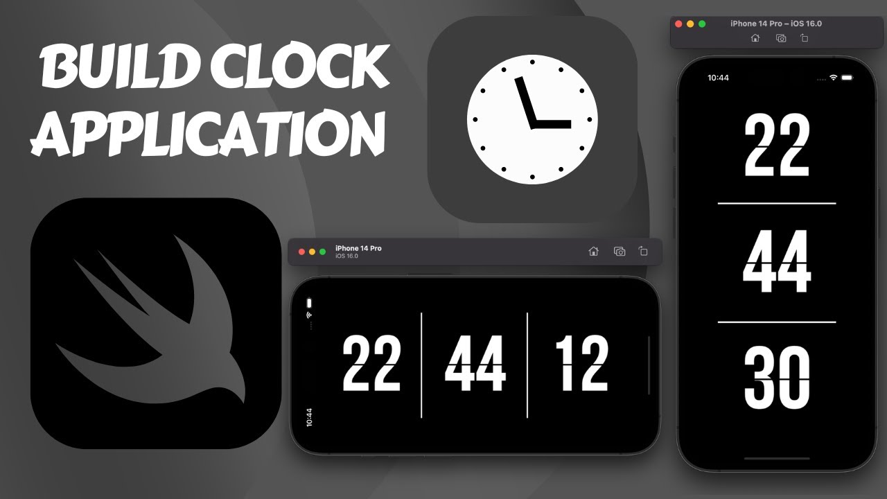 Build a Custom Clock iOS Application using Swift and Xcode