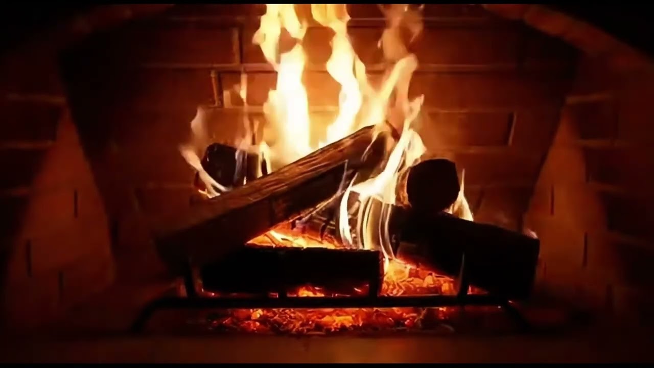 Soft Fireplace LIVE 4K — Calm Fire Ambience Background