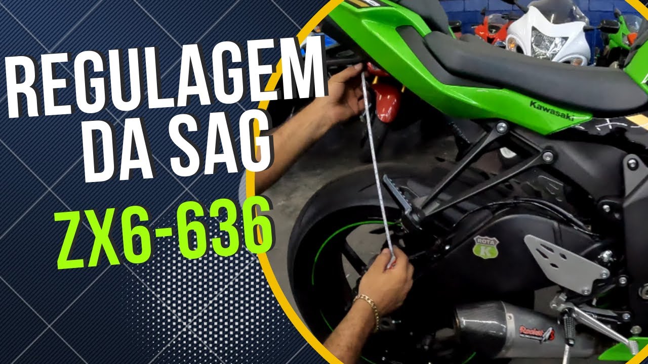 REGULAGEM DA SAG | ZX6-636 | AJUSTE DE MOLA