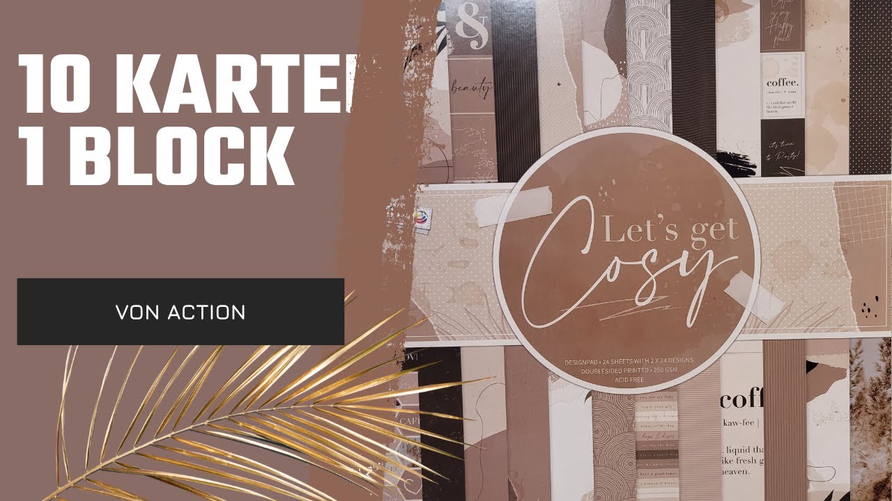 10 Karten 1 Block von Action | Let´s get Cosy #craftsensations #maskulinekarten