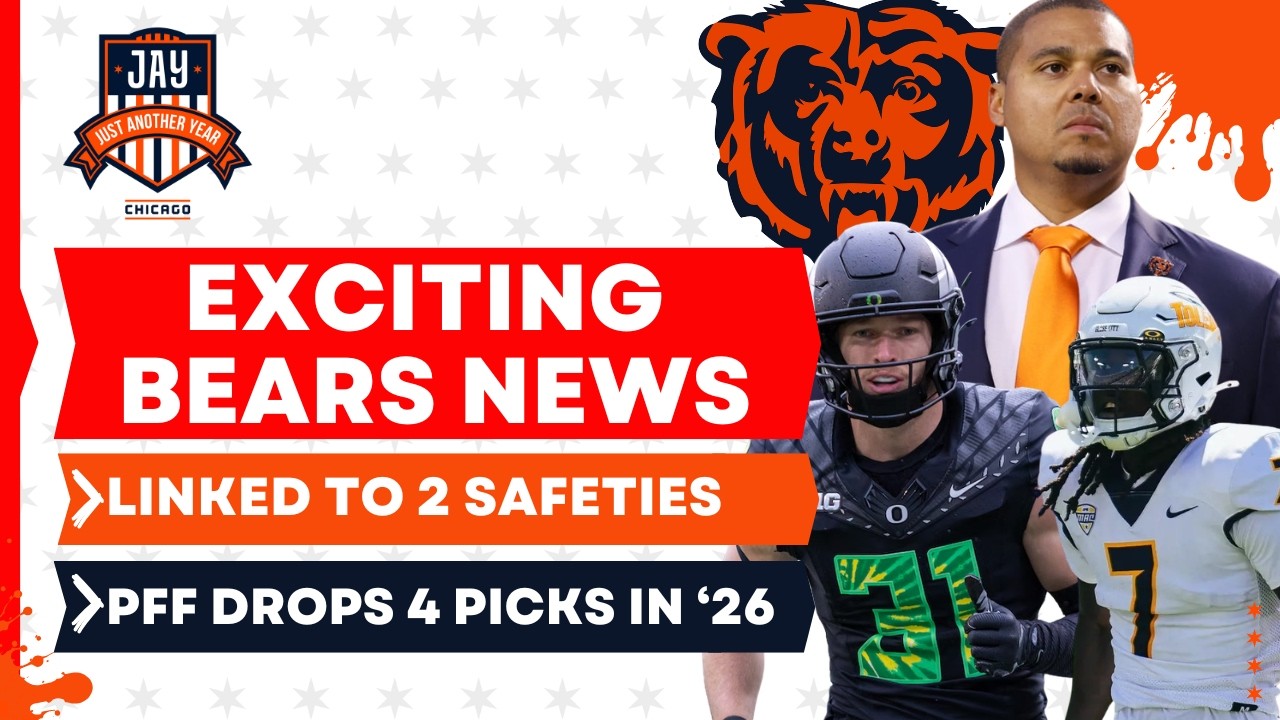 NEWS: Bears Linked To 2 First-Round Safeties + PFF Draft Report Reveals 5 Key Targets