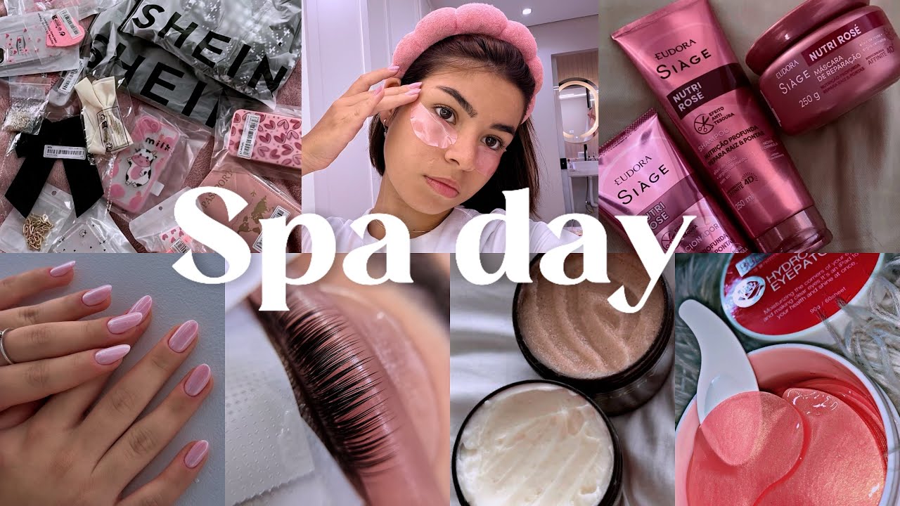 SPA DAY e preparativos de volta ás aulas, banho. skincare, unhas, roupas novas, cabelo e mais