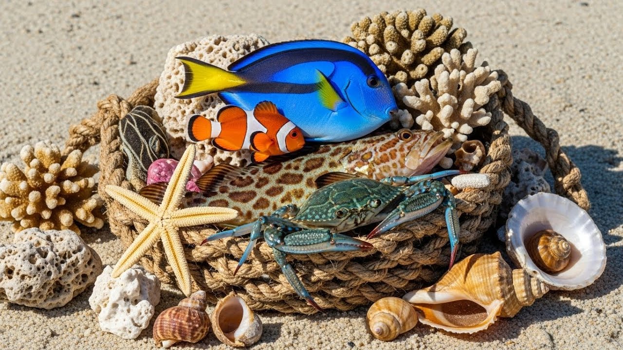 Catch & Release Ocean Catch  Octopus 🐙, Crabs 🦀 & Starfish ⭐