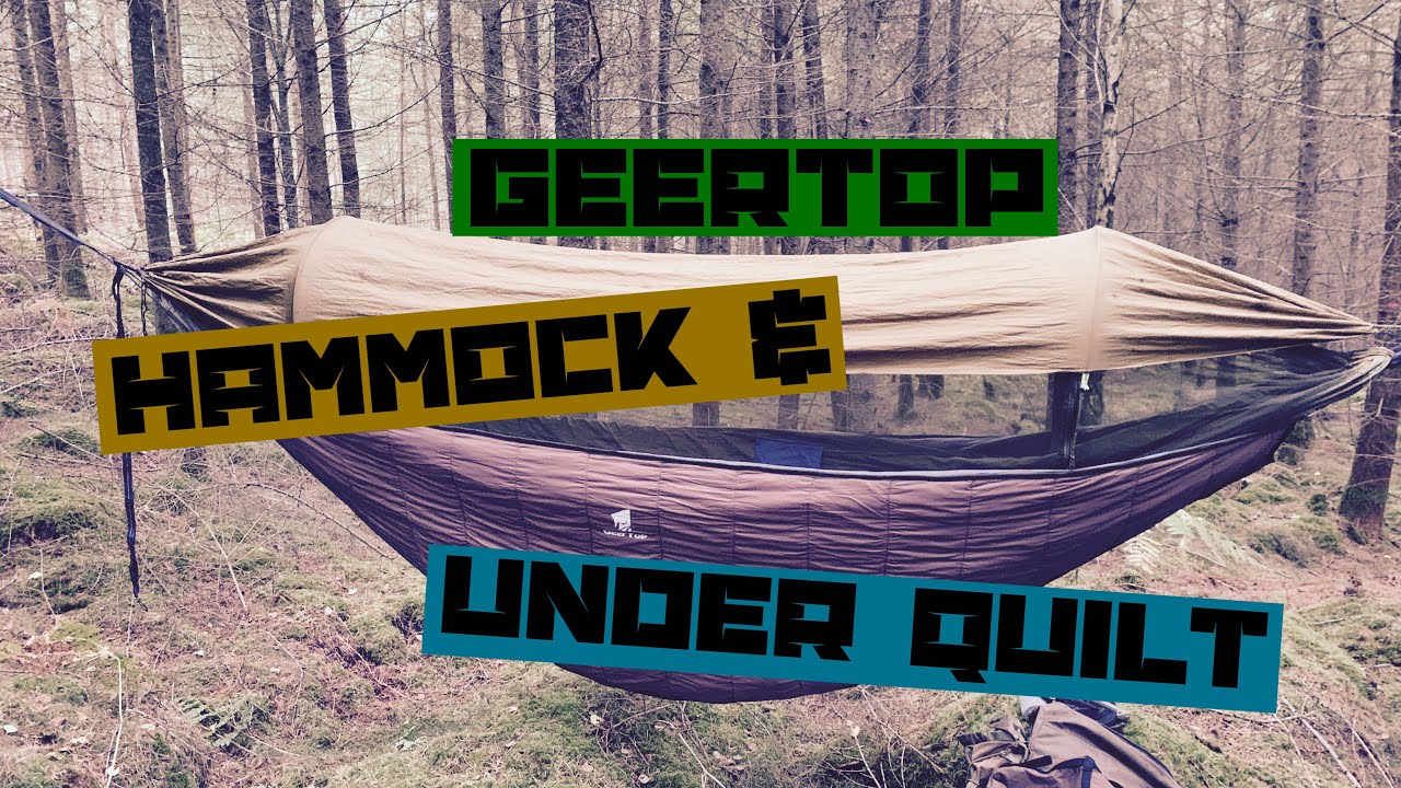 GeerTop Hammock and under Blanket. #hammockcamping #wildcamping #bushcrafter