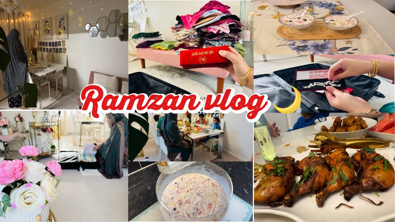 Ramadan Blog 🌙! Sehri To Ifter Blog! Unpack My Dresses From Bangladesh ! Daily life In Uk#viral #fyp