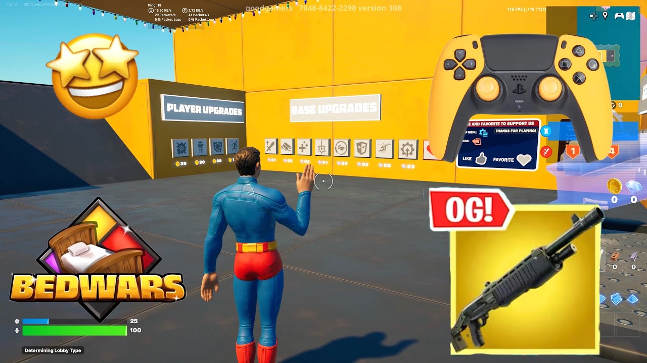 Fortnite Bedwars 🤩 Gameplay PS5 🎮