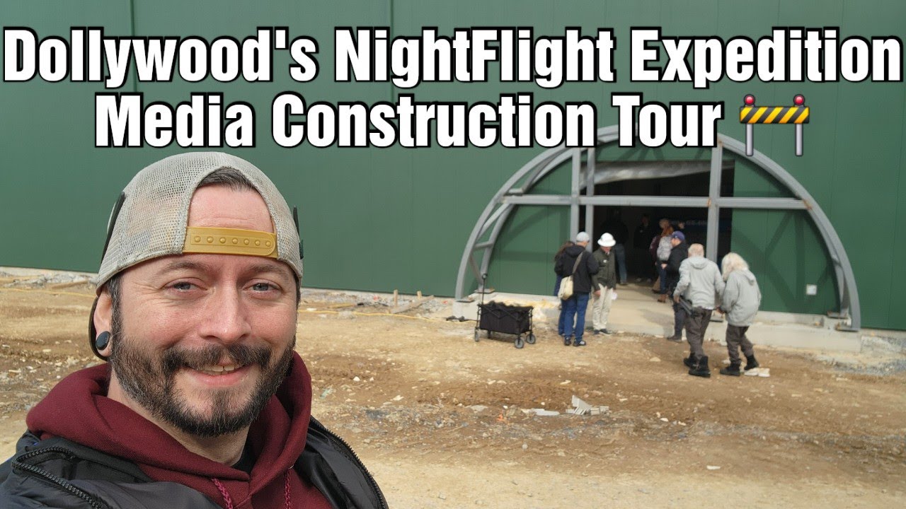 Dollywood's NightFlight Expedition Construction Tour!