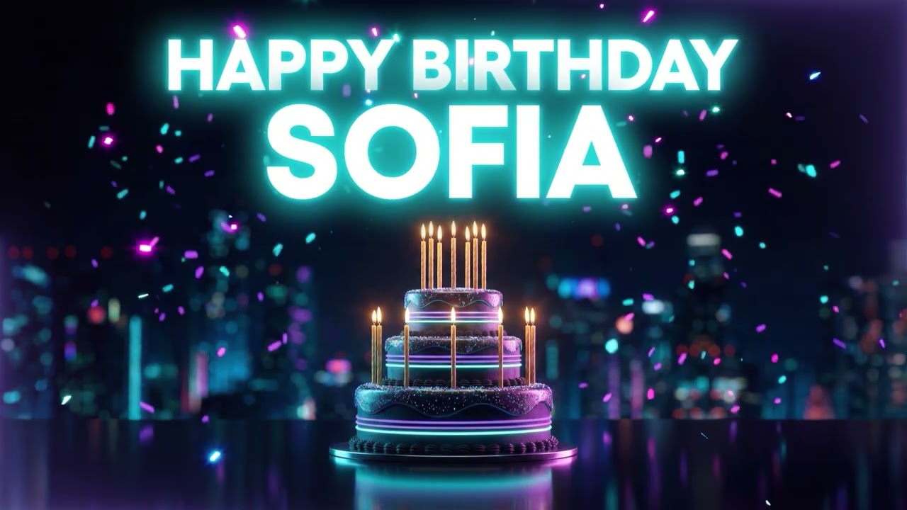 Happy Birthday Sofia Song 🎂 Upbeat Party Version! 🎷