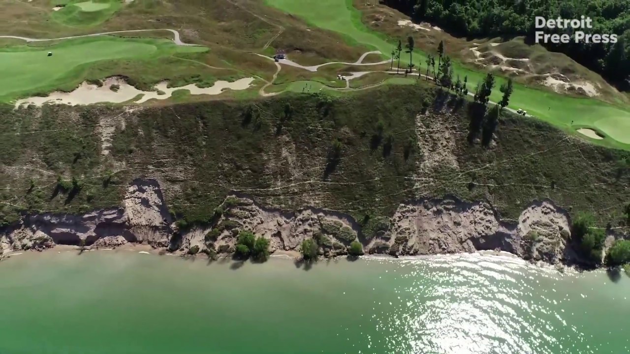 Hundreds of golf balls in Lake Michigan near Arcadia Bluffs