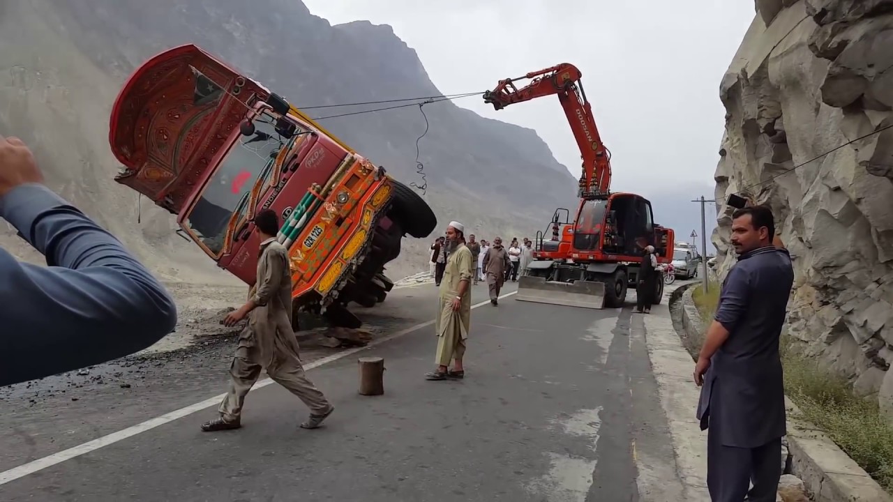 Truck Accident in Karakoram Highway