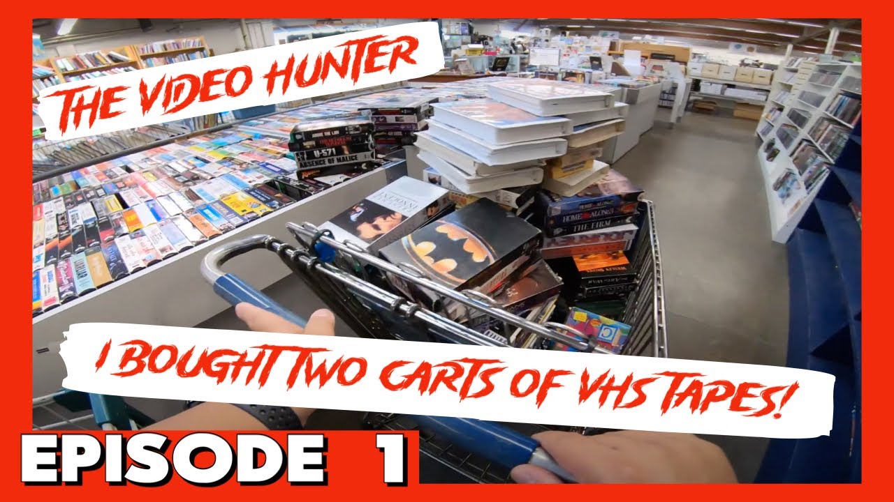 BOUGHT 2 CARTS FULL OF VHS TAPES! | The Video Hunter (Episode 1)