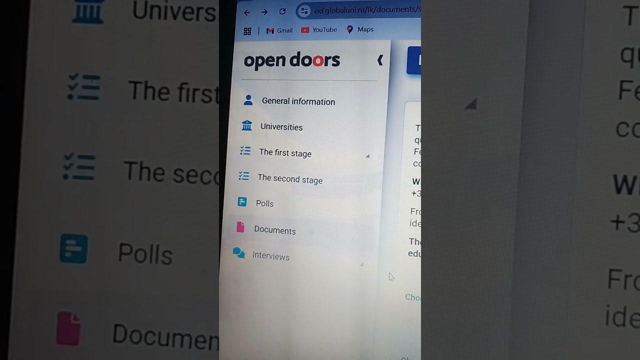 Open doors Scholarship interview section #russia #scholarship #viralshort #studyinrussia #interview