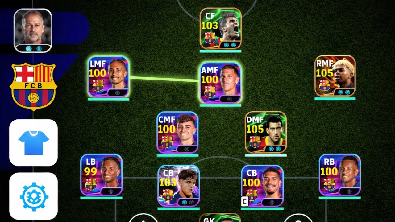Football highlight | PvP Match with Barcelona Squad | Possession Game eFootball #pes #efootball