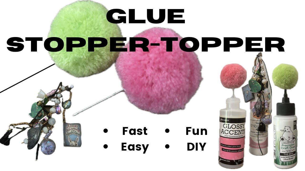 Art Glitter Glue Stopper-Topper
