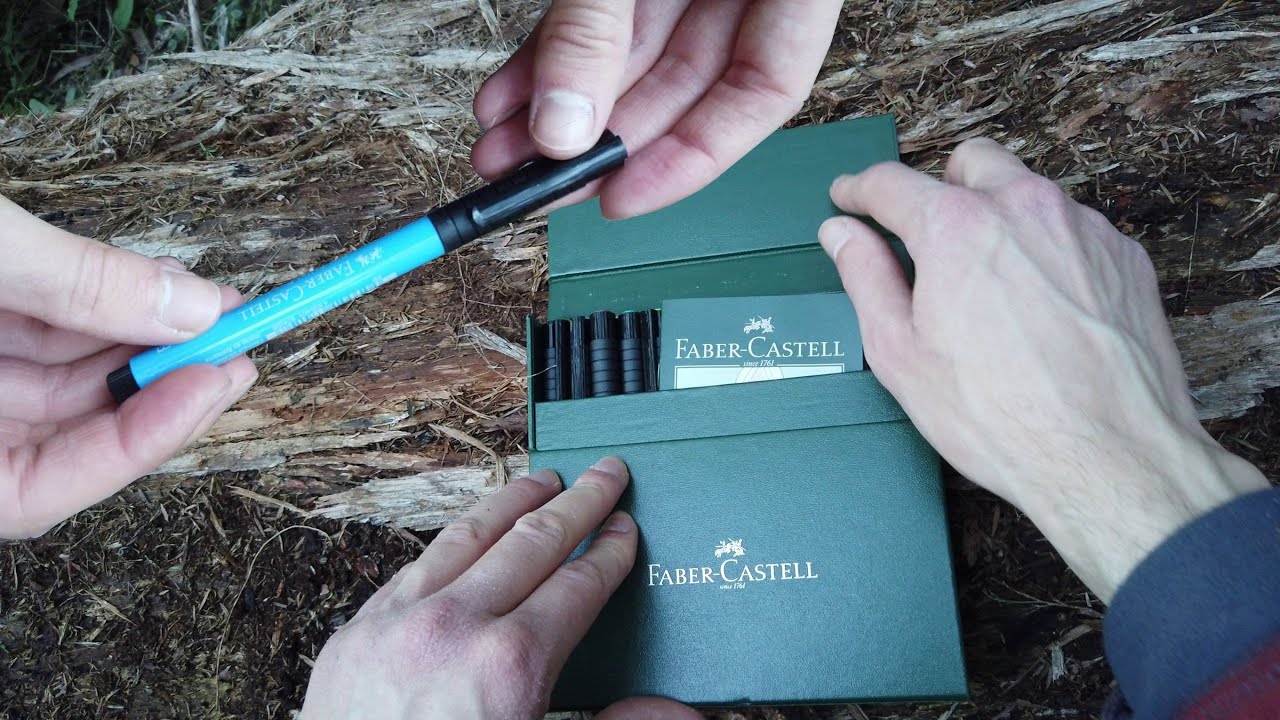 Faber-Castell Pitt artist pens brush. Drawing review etc