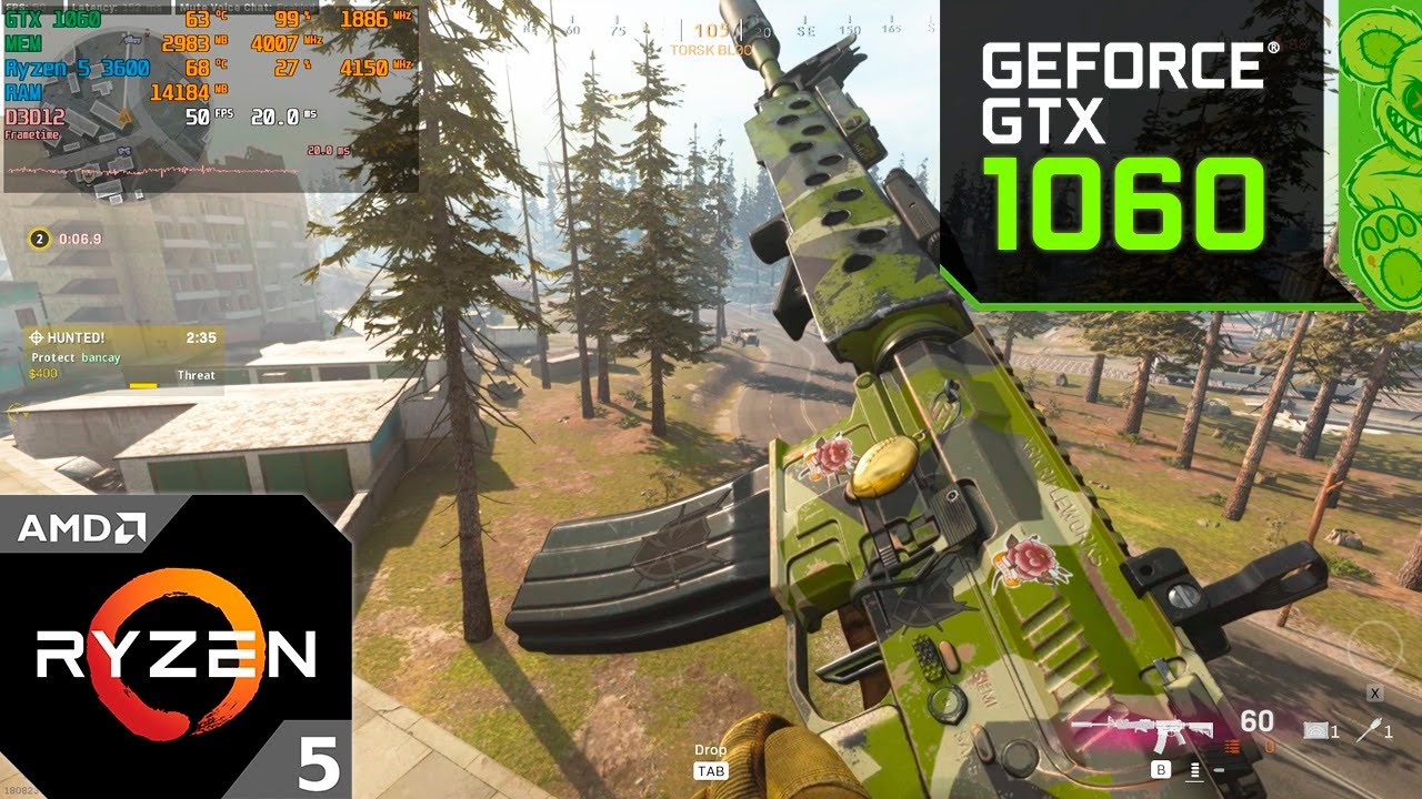 Call of Duty Warzone Battle Royale : GTX 1060 3GB (2021)