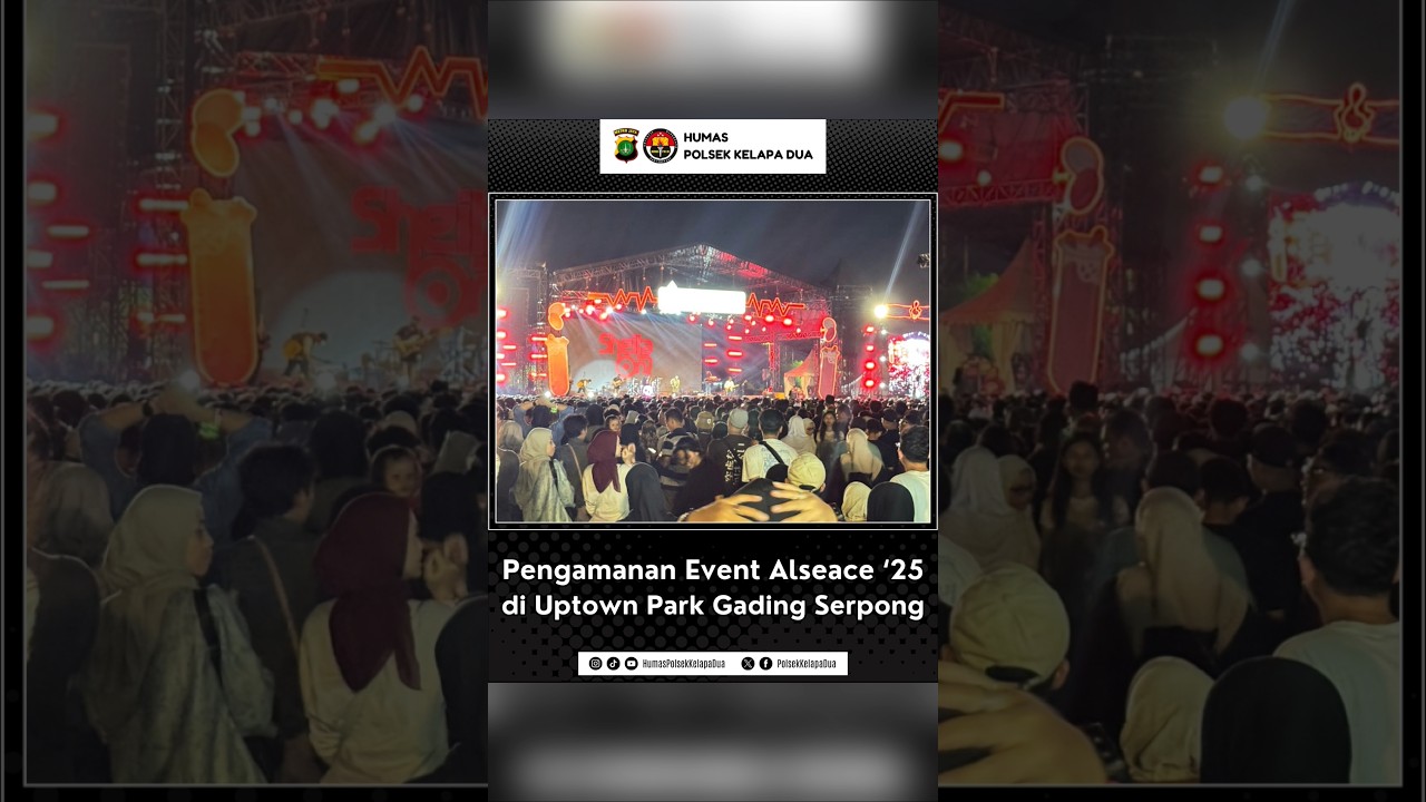 Kapolsek Kelapa Dua pimpin pengamanan event Alseace 2025, di Uptown Park SMS, Gading Serpong.