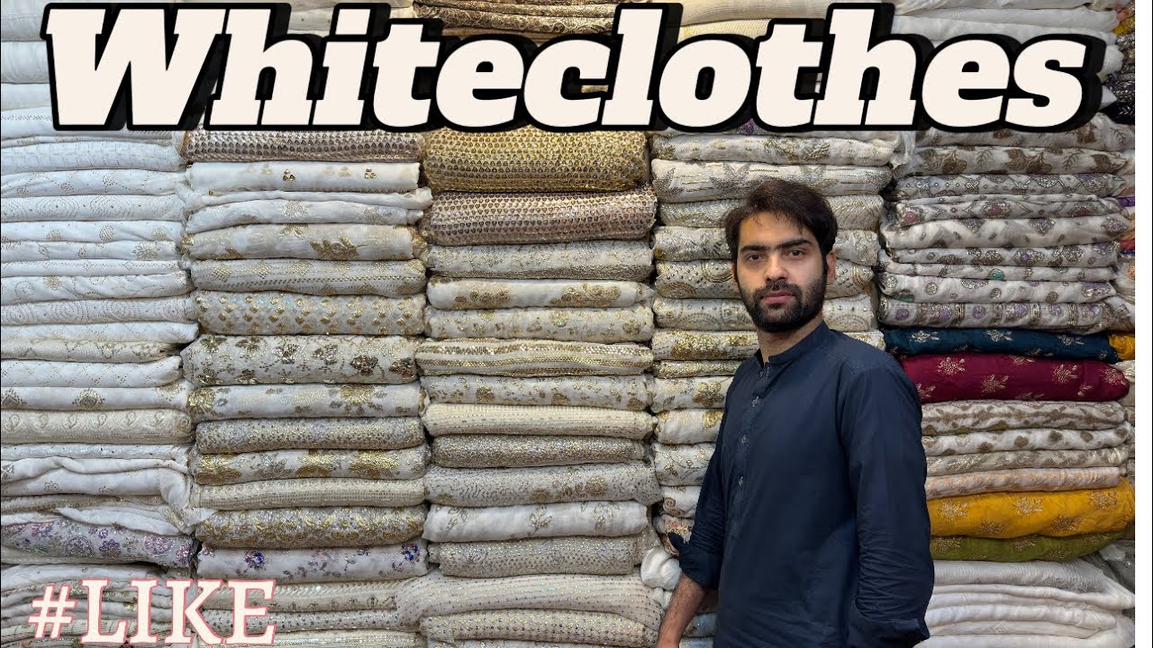 white chikankari chiffon katori.    😍❤️.            #youtube #gullchainafabrics #white #chiffon 