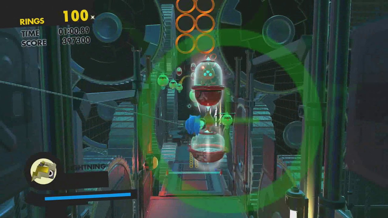 Sonic Forces - Stage 7 All SIlver Moon Rings Arsenal Pyramid (Green Hill)