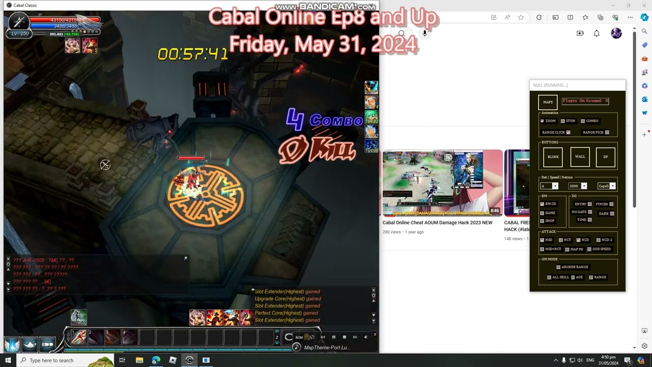 Cabal Classic (All cheat Feature + Damage Hack + GM detector)