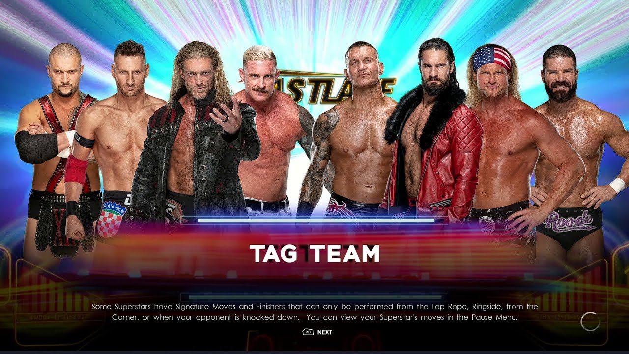 WWE 2K22 8 Man Tag Team Elimination Match Gameplay