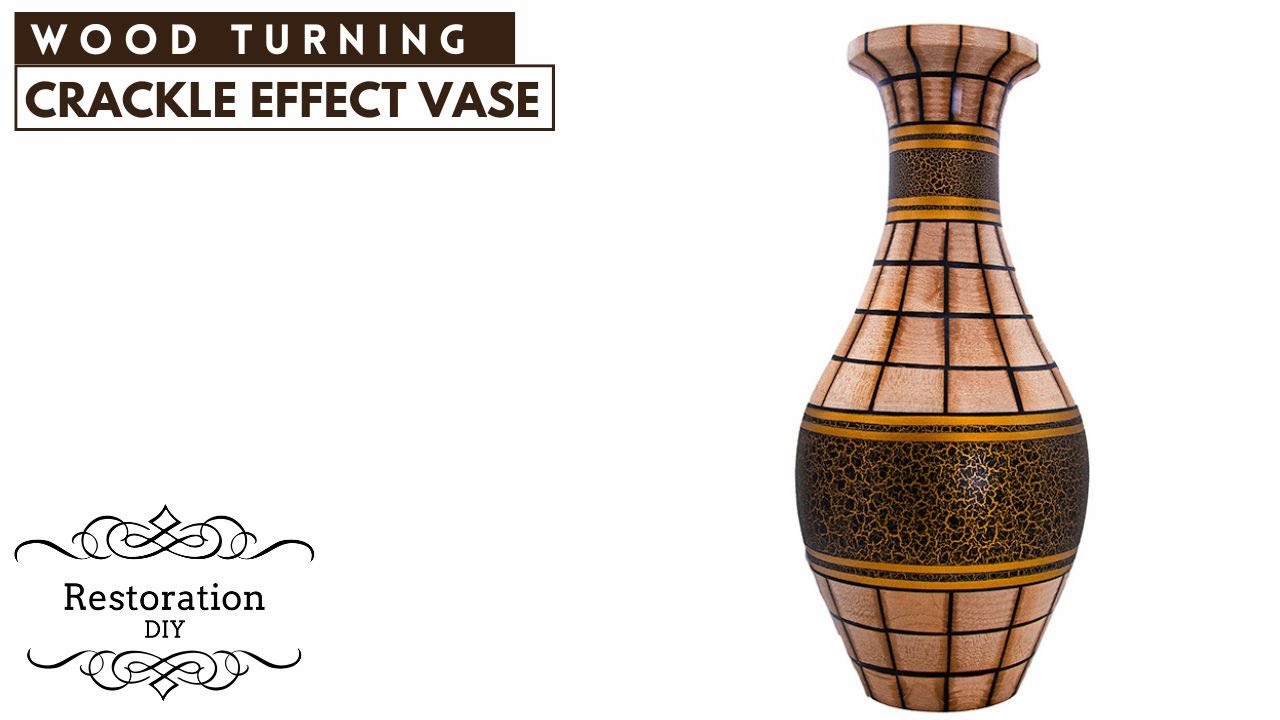 Woodturning | Crackle Effect Vase | Restoration DIY