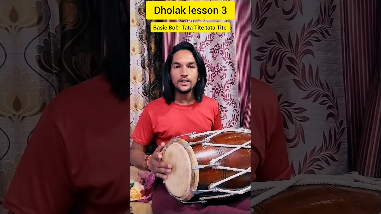 Dholak Lesson 3. How to play dholak #yogirana